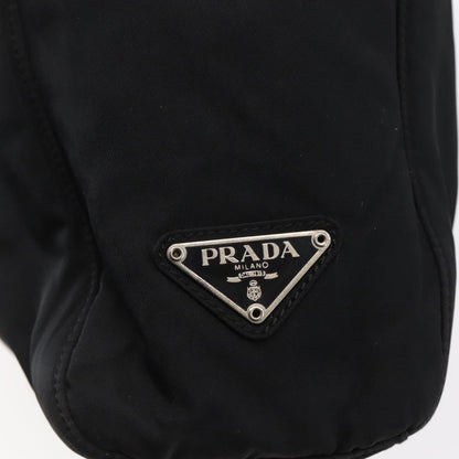 Prada Resin Handle Tote Tessuto, BLACK, NYLON, Tote bag