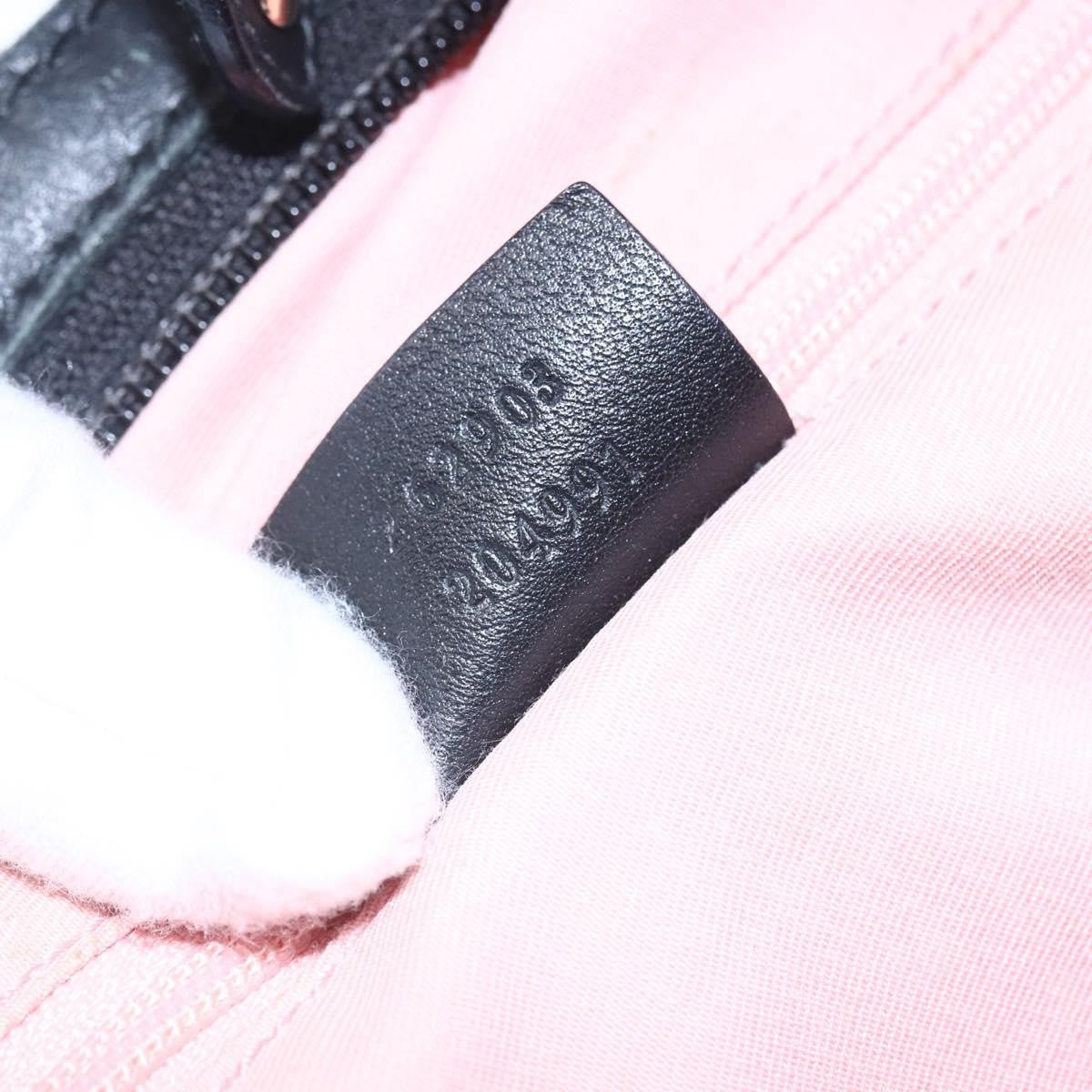 Gucci Hobo Shoulder Bag Canvas with Guccissima Leather, BLACK, CANVAS, Shoulder bag