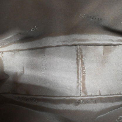 Gucci Vintage Bamboo Handle Open Hobo Leather, BEIGE, LEATHER, Handbag