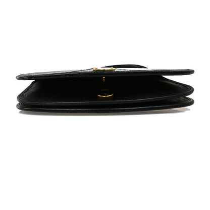 Christian Dior Vintage Honeycomb Flap Crossbody Bag Canvas and Leather, Black, PVC, Shoulder Bag