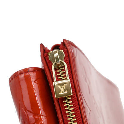 Louis Vuitton Mott Handbag Monogram Vernis, RED, PATENT_LEATHER, Clutche & pouche