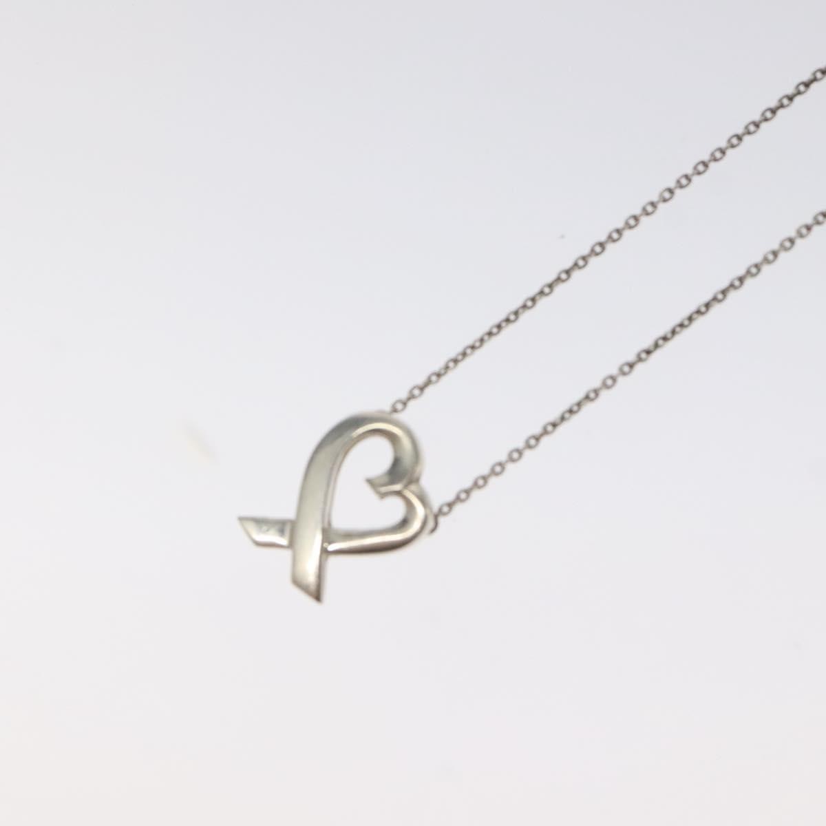 Tiffany & Co. Paloma Picasso Loving Heart Pendant Necklace Silver 925, SILVER, SILVER, Necklace