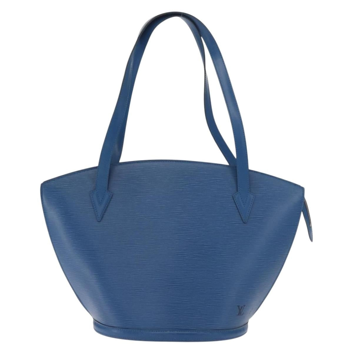 Louis Vuitton Saint Jacques Handbag Epi Leather, BLUE, LEATHER, Shoulder bag