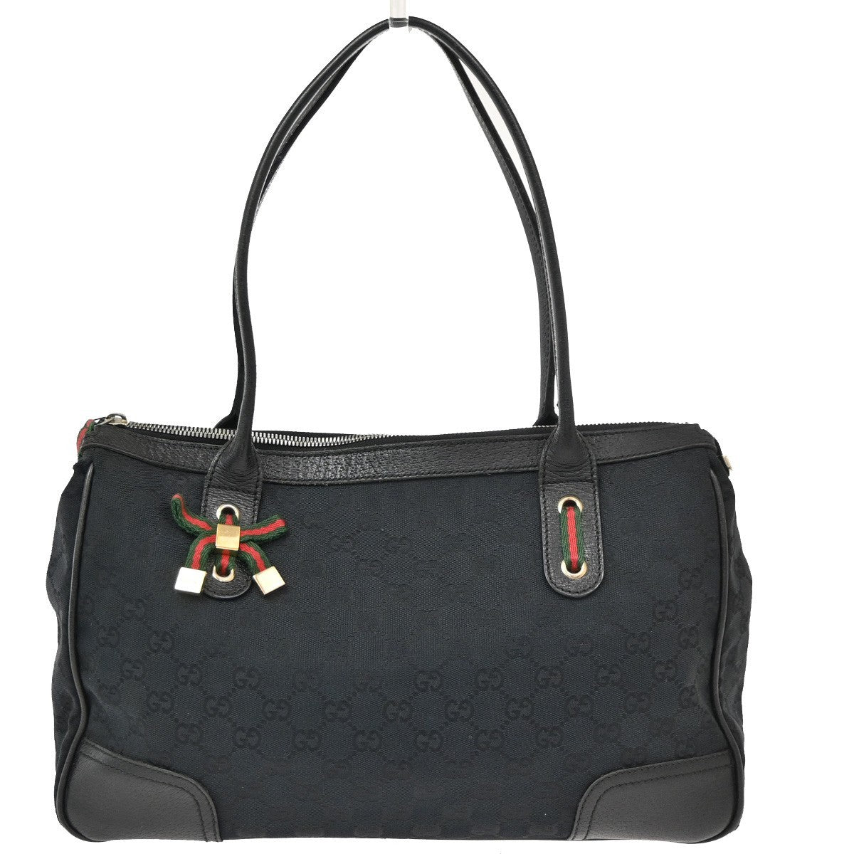 Gucci Princy Tote GG Canvas, BLACK, CANVAS, Tote bag