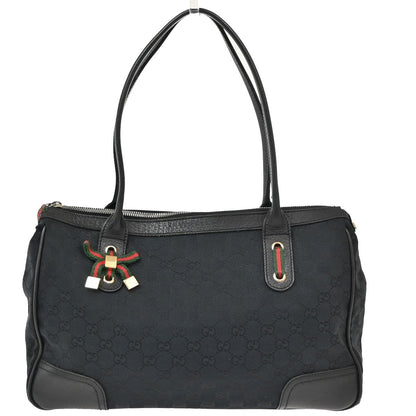 Gucci Princy Tote GG Canvas, BLACK, CANVAS, Tote bag