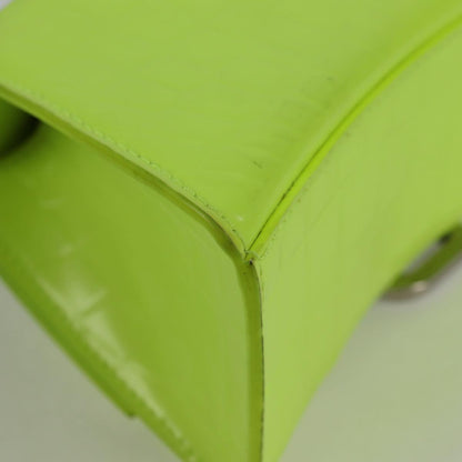 Balenciaga Hourglass Top Handle Bag Leather, GREEN, LEATHER, Handbag