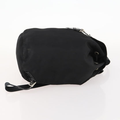 Prada Logo Backpack Tessuto, BLACK, NYLON, Backpack