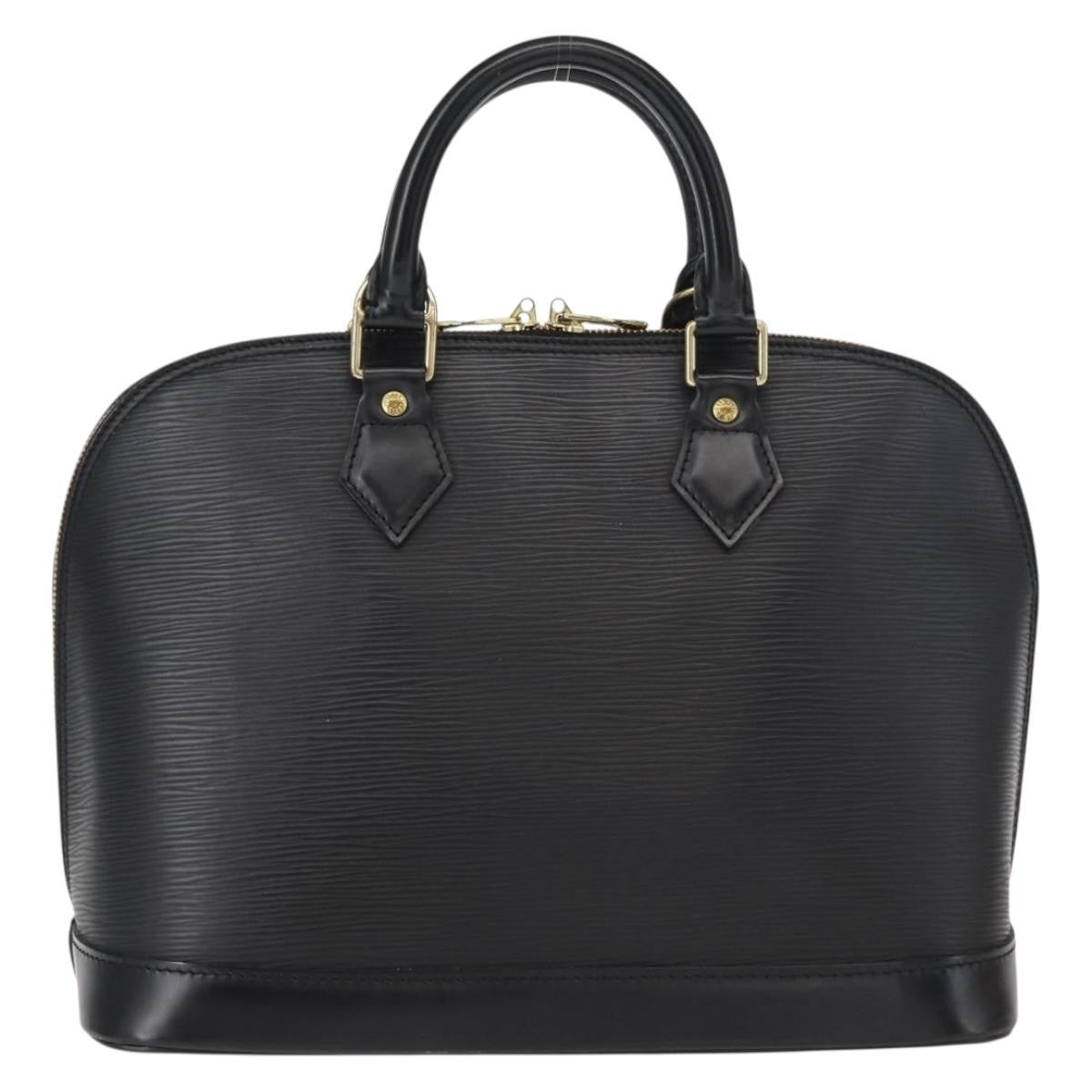 Louis Vuitton Alma Handbag Epi Leather, BLACK, LEATHER, Handbag