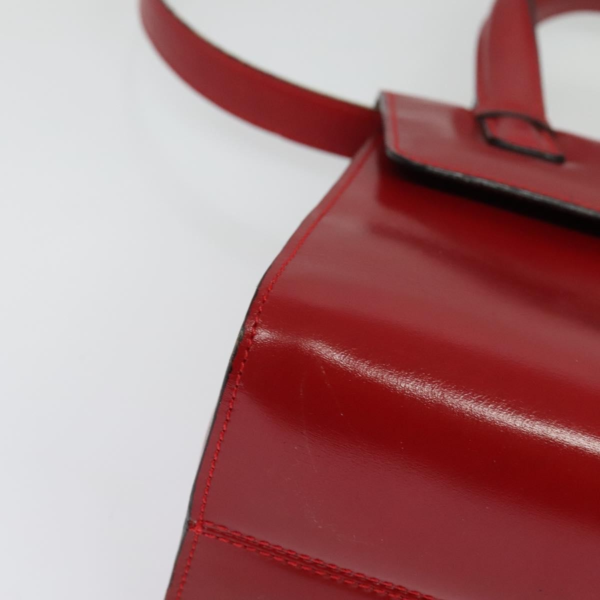 Loewe Anagram handbag Leather, RED, LEATHER, Handbag