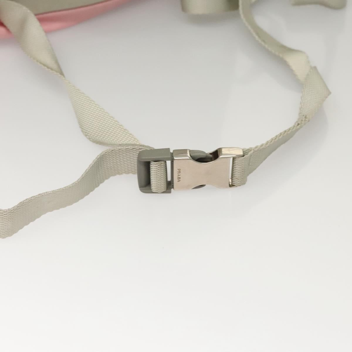 Prada Single Buckle Pocket Backpack Tessuto, PINK, NYLON, Backpack