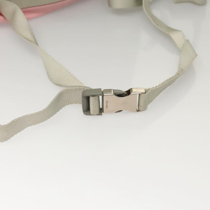 Prada Single Buckle Pocket Backpack Tessuto, PINK, NYLON, Backpack
