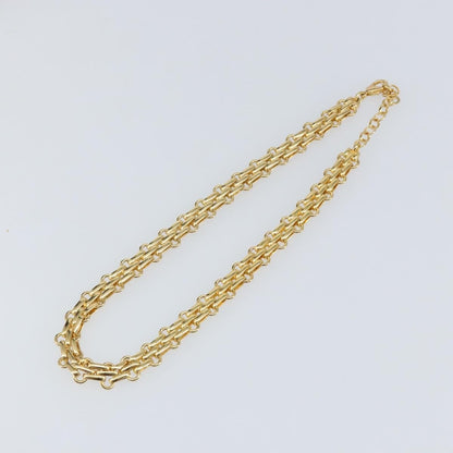 Christian Dior Vintage CD Clasp Chain Necklace Metal, GOLD, METAL, Necklace