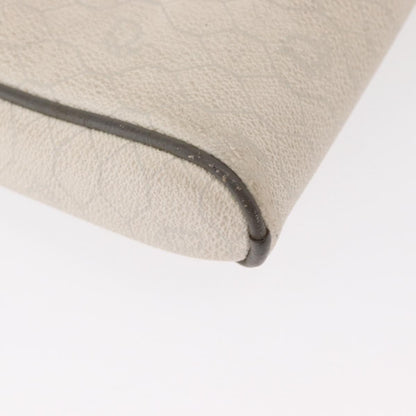 Christian Dior Vintage Honeycomb Shoulder Bag Canvas, WHITE, CANVAS, Shoulder bag