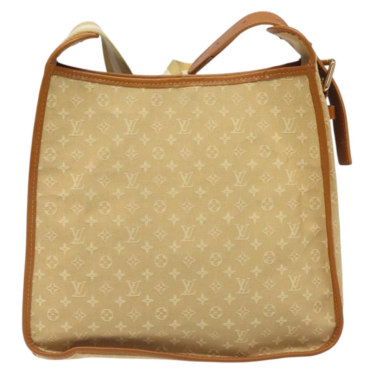 Louis Vuitton Mary Kate Messenger Bag Mini Lin, BEIGE, CANVAS, Crossbody bag