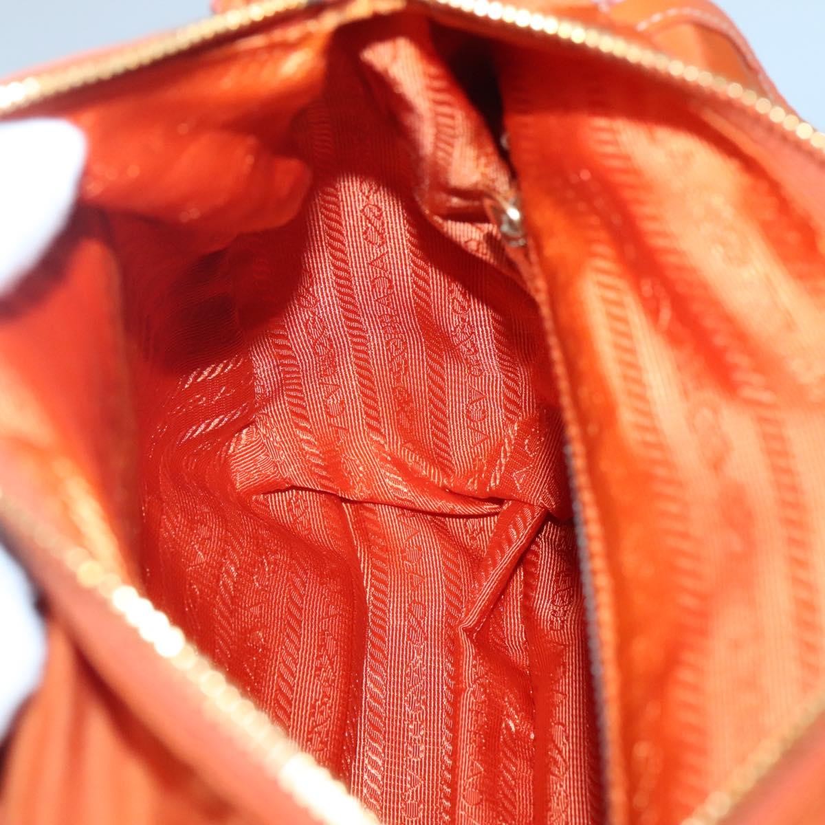 Prada Buckle Messenger Bag Tessuto, ORANGE, NYLON, Crossbody bag