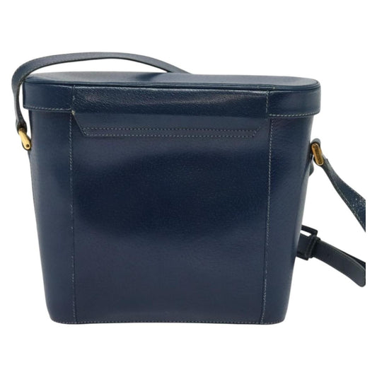 Gucci Vintage Shoulder Bag Leather, BLUE, LEATHER, Shoulder bag