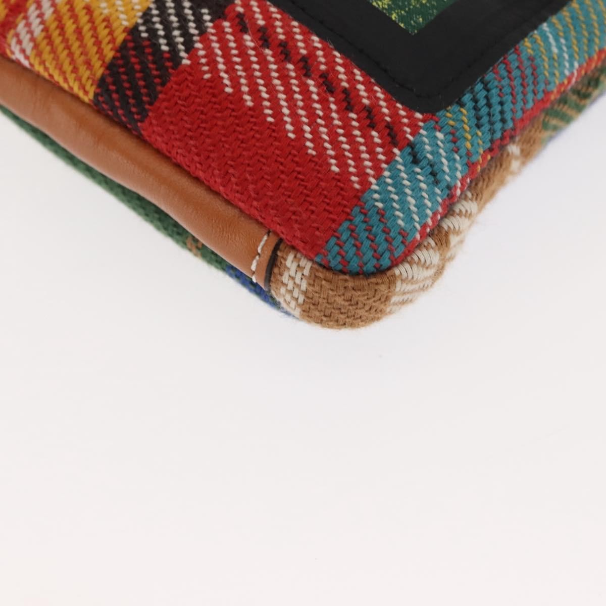 Loewe Eye/Loewe/Nature Zip Neck Pouch Canvas with Applique, MULTICOLOUR, CANVAS, Clutche & pouche