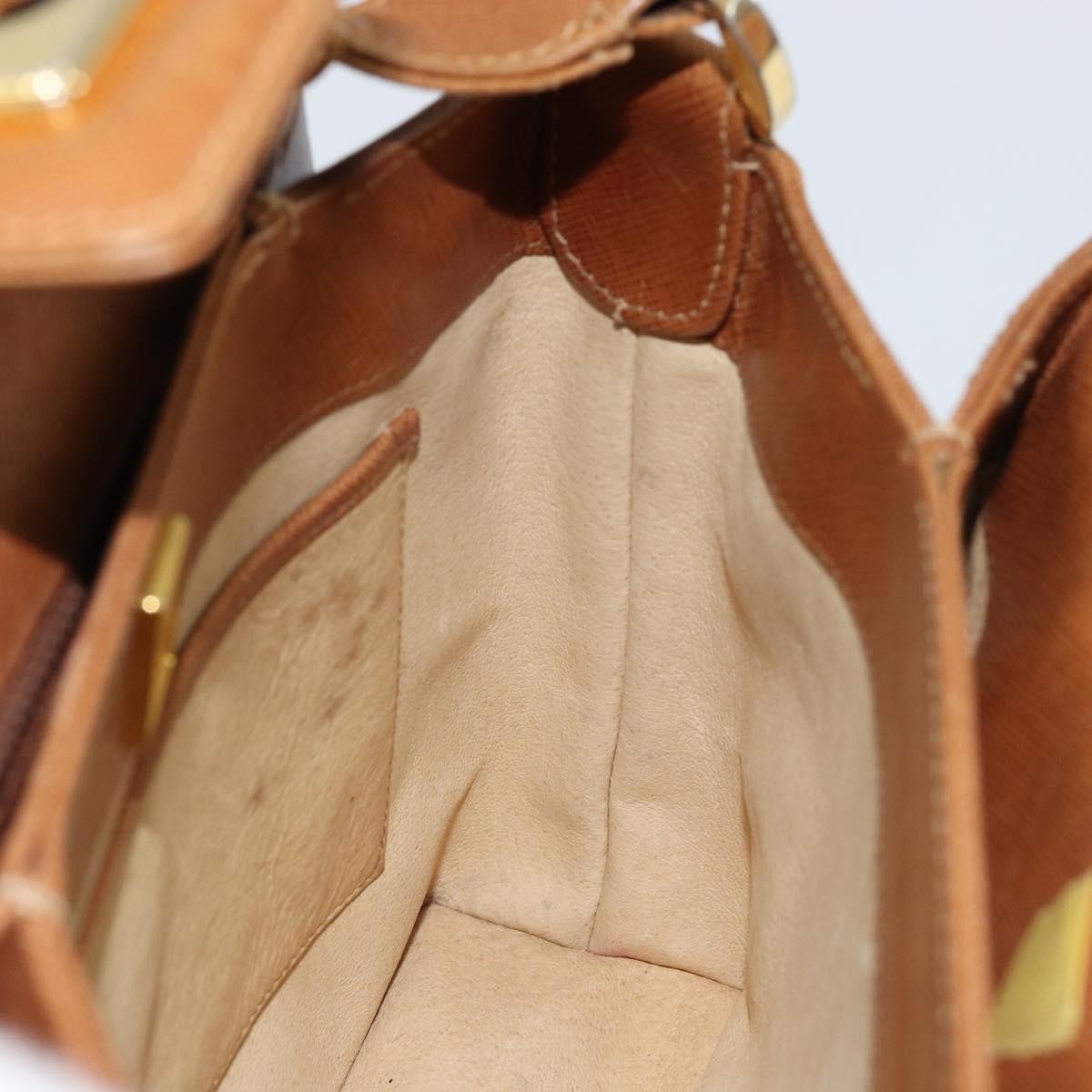 Gucci Vintage Shoulder Bag Leather, BROWN, LEATHER, Shoulder bag