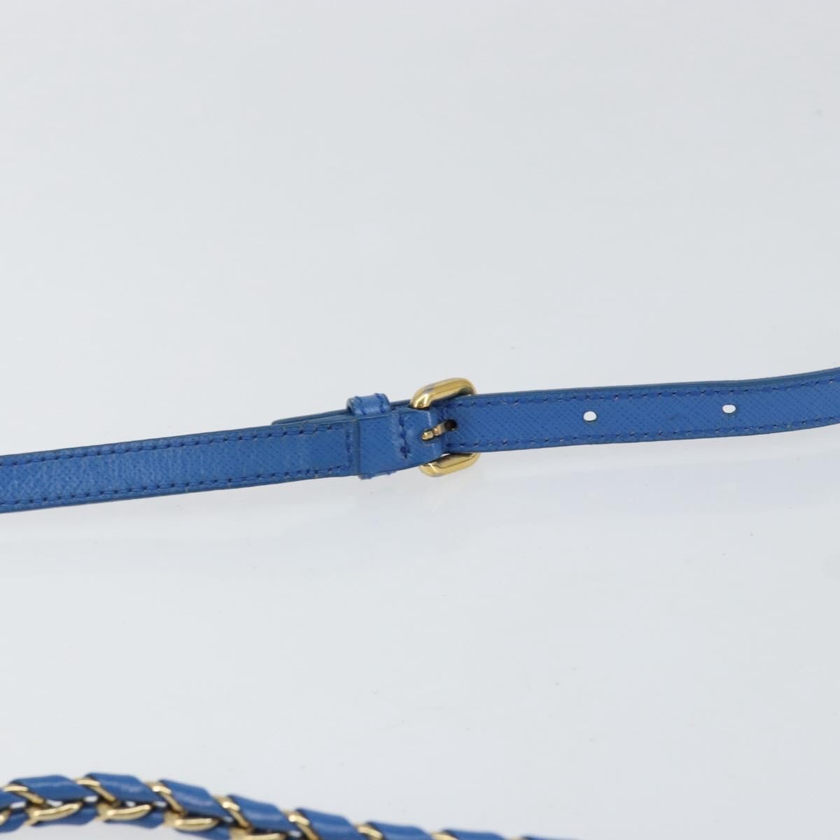 Salvatore Ferragamo Vala Chain Shoulder bag Leather, BLUE, LEATHER, Shoulder bag