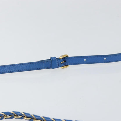 Salvatore Ferragamo Vala Chain Shoulder bag Leather, BLUE, LEATHER, Shoulder bag