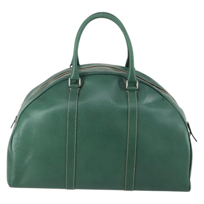 Prada Vintage Boston Bag Leather, GREEN, LEATHER, Travel bag
