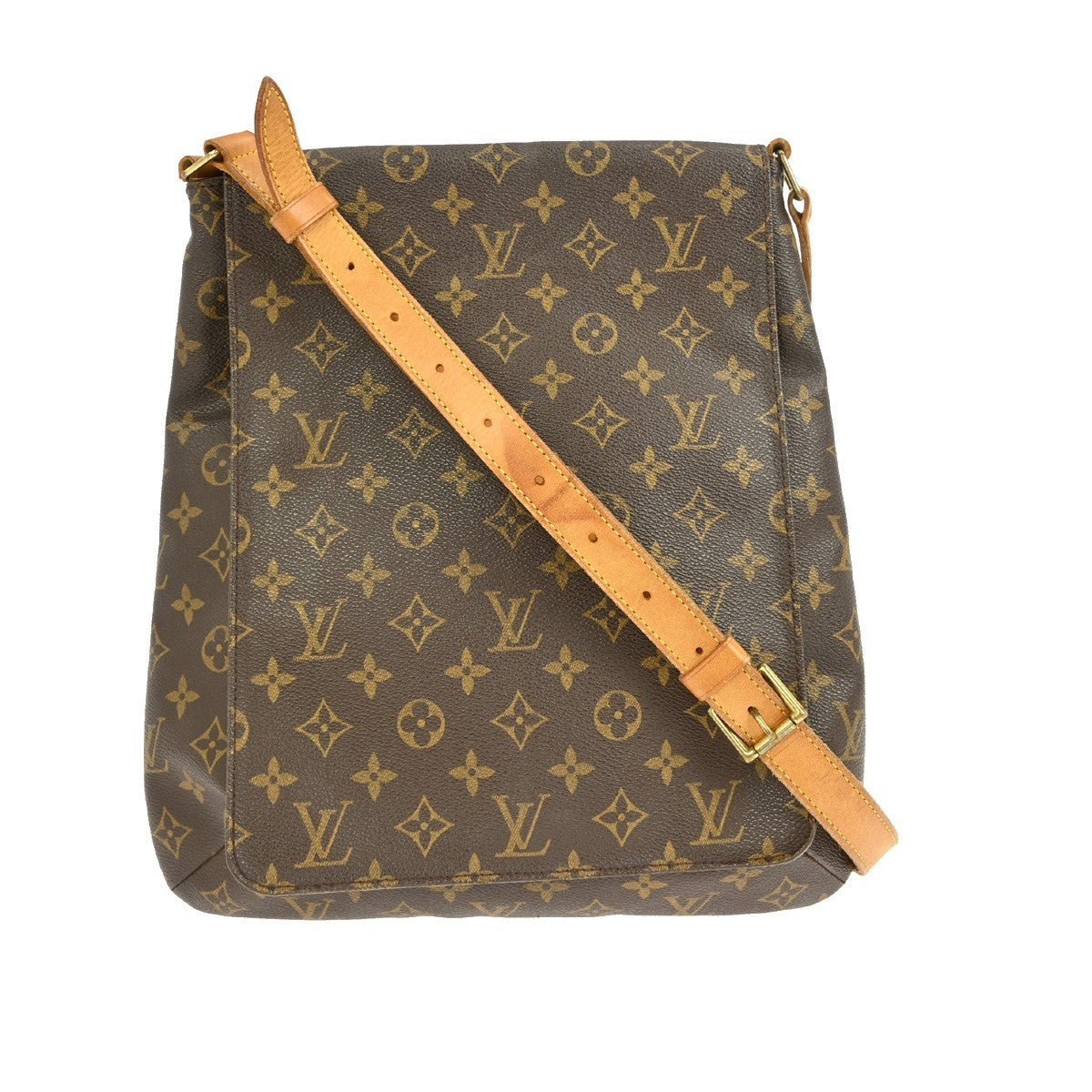 Louis Vuitton Musette Salsa Handbag Monogram Canvas, BROWN, CANVAS, Shoulder bag