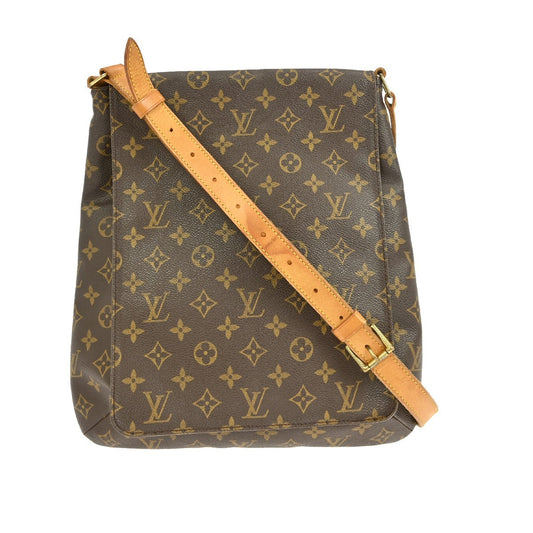 Louis Vuitton Musette Salsa Handbag Monogram Canvas, BROWN, CANVAS, Shoulder bag