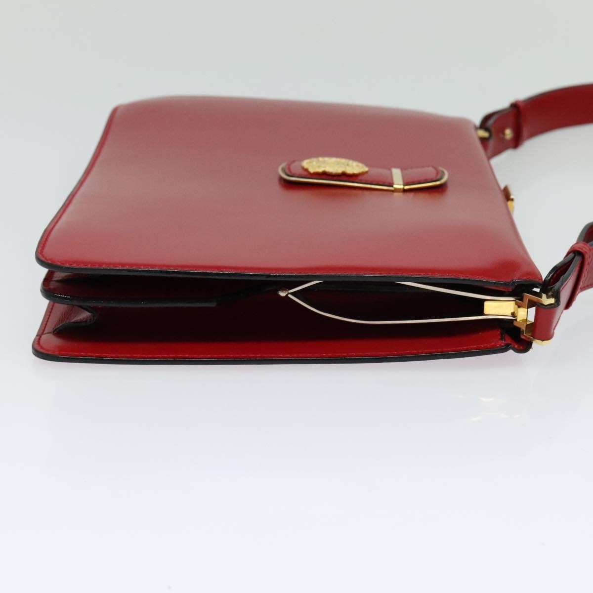 Celine Shoulder Bag Leather, RED, LEATHER, Shoulder bag