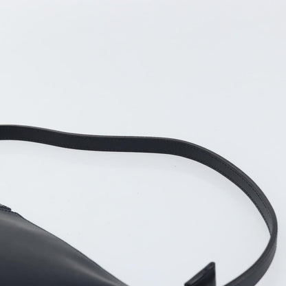 Burberry Vintage Shoulder Bag Leather, NAVY, LEATHER, Shoulder bag