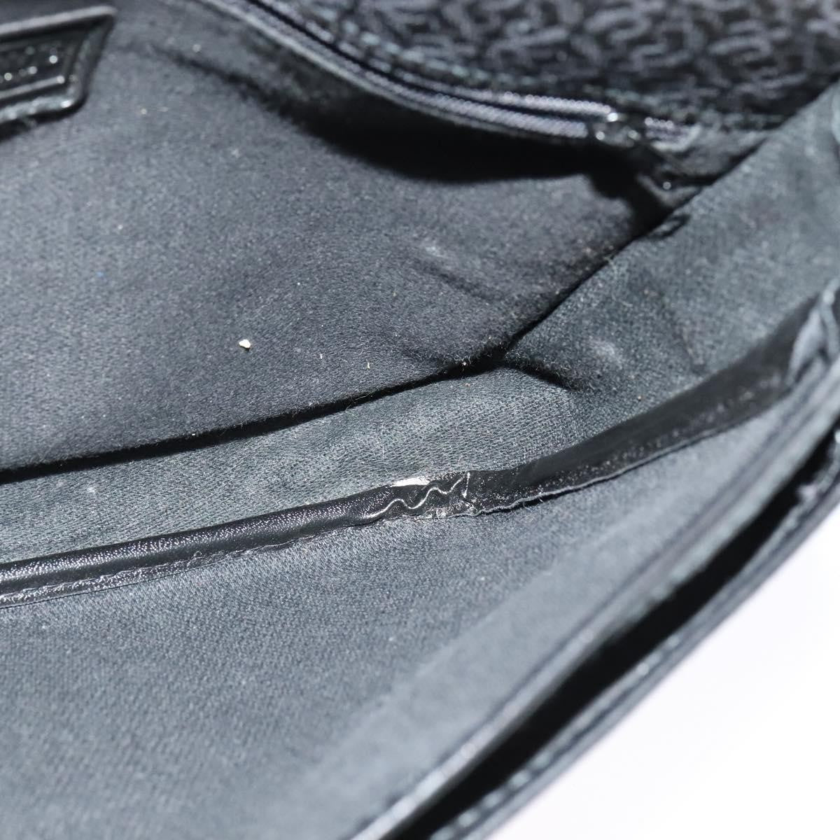 Loewe Flap Messenger Bag Canvas, BLACK, CANVAS, Shoulder bag