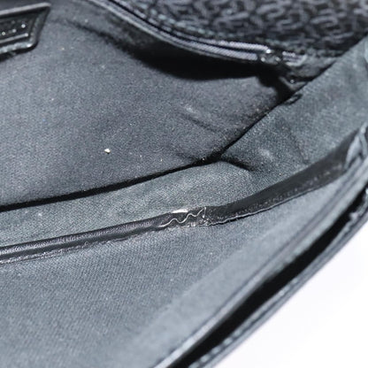 Loewe Flap Messenger Bag Canvas, BLACK, CANVAS, Shoulder bag