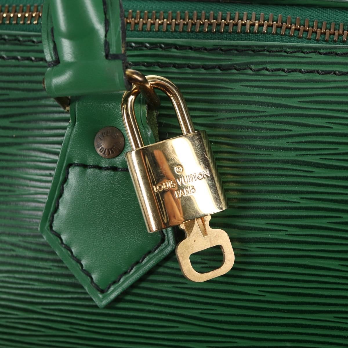 Louis Vuitton Speedy Handbag Epi Leather, GREEN, LEATHER, Handbag