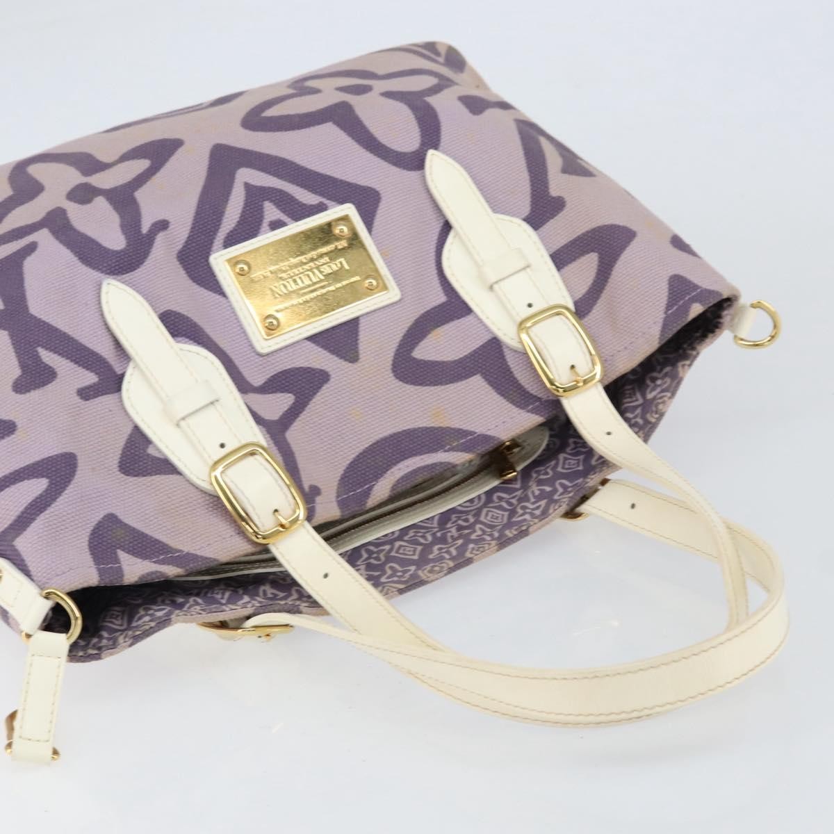 Louis Vuitton Tahitienne Cabas Canvas, PURPLE, CANVAS, Tote bag