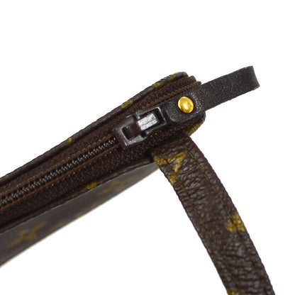 Louis Vuitton Pochette Secret Monogram canvas, BROWN, CANVAS, Clutche & pouche