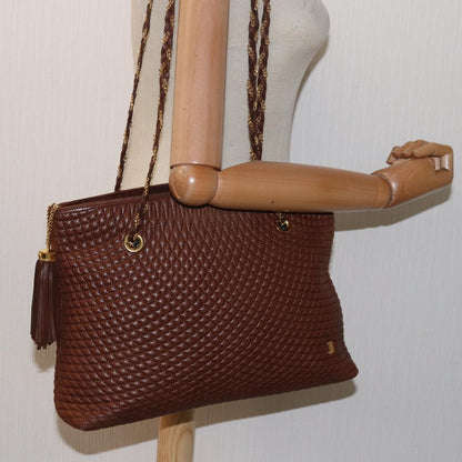 Bally Vintage Tote Bag Leather, BROWN, LEATHER, Tote bag