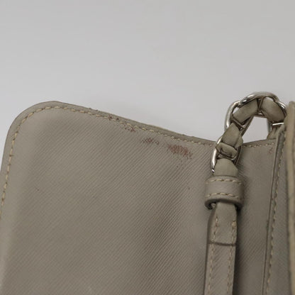 Prada Pushlock Chain Flap Bag Quilted Tessuto, BEIGE, NYLON, Shoulder bag