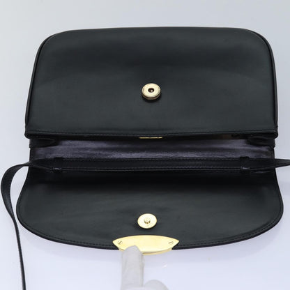 Bally Vintage Shoulder Bag Leather, Black, Leather, Shoulder Bag