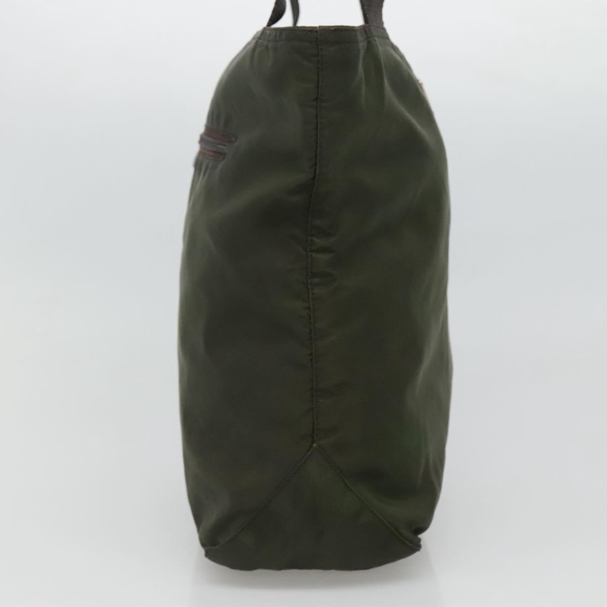 Prada Vintage Convertible Zip Tote Tessuto, KHAKI, NYLON, Tote bag