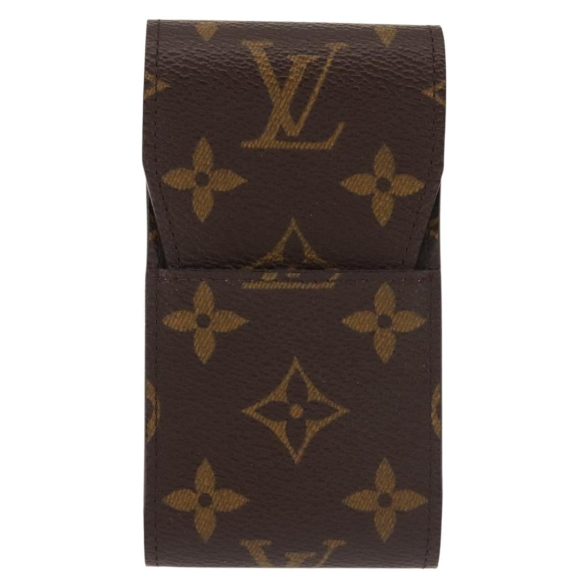 Louis Vuitton Etui Cigarette Case Monogram canvas, BROWN, CANVAS, Toiletry Case