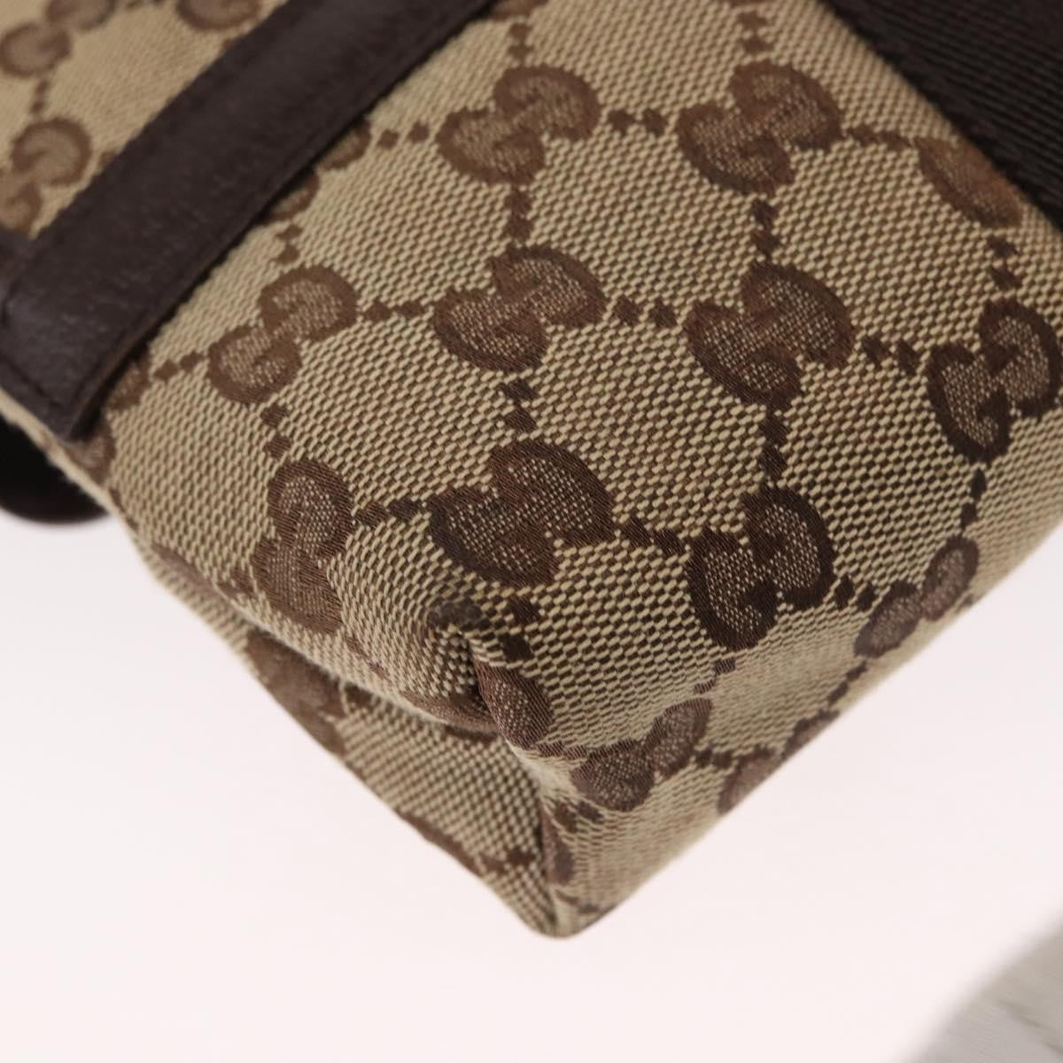 Gucci Buckle Belt Bag GG Canvas, BEIGE, CANVAS, Shoulder bag