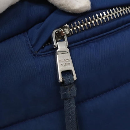 Prada Bomber Tote Tessuto, BLUE, NYLON, Tote bag