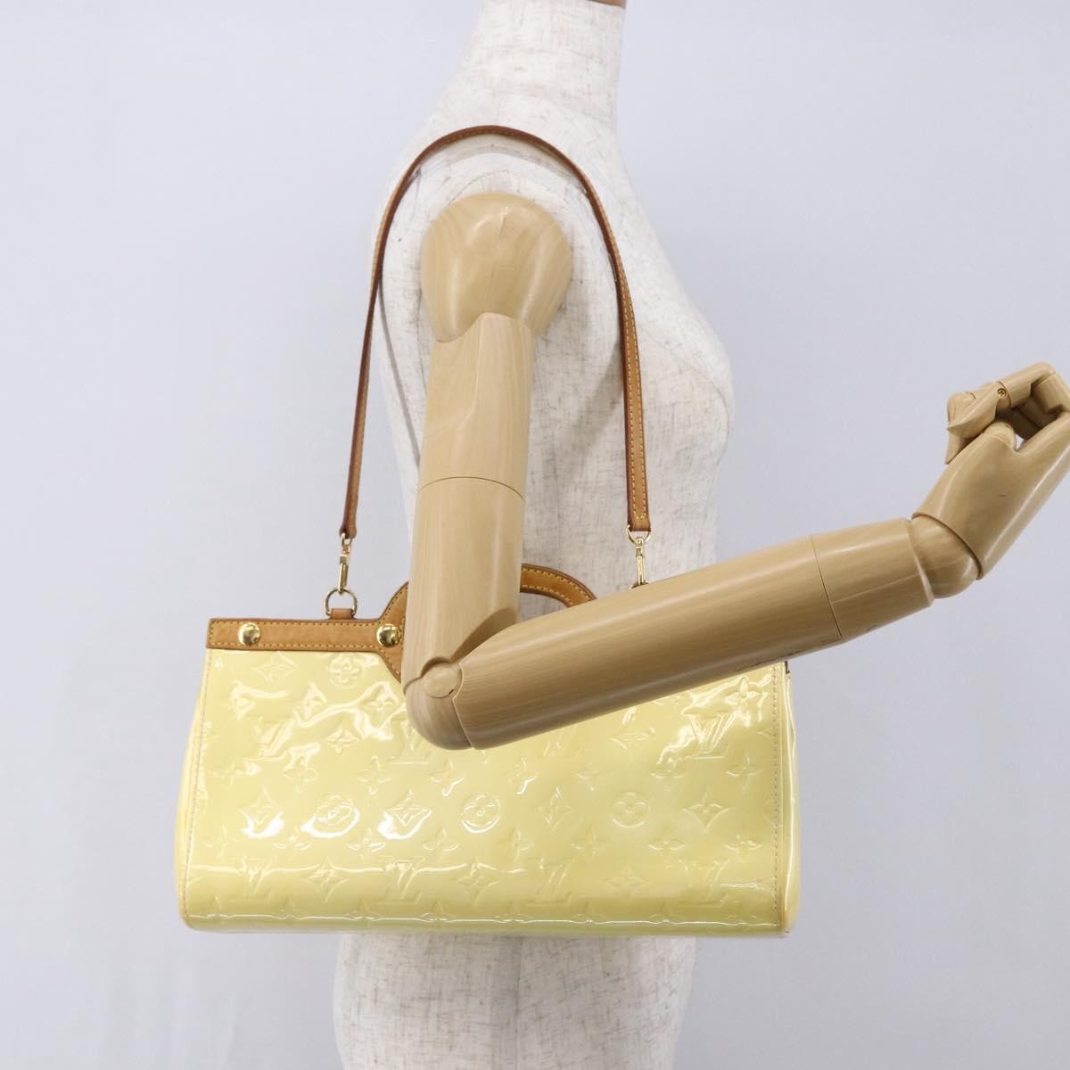 Louis Vuitton Roxbury Drive Handbag Monogram Vernis, BEIGE, PATENT_LEATHER, Handbag