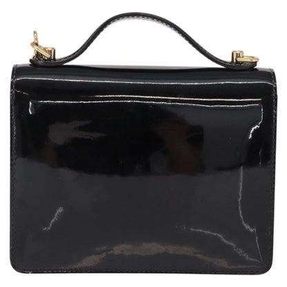 Louis Vuitton Monceau Handbag Vernis, BLACK, PATENT_LEATHER, Handbag