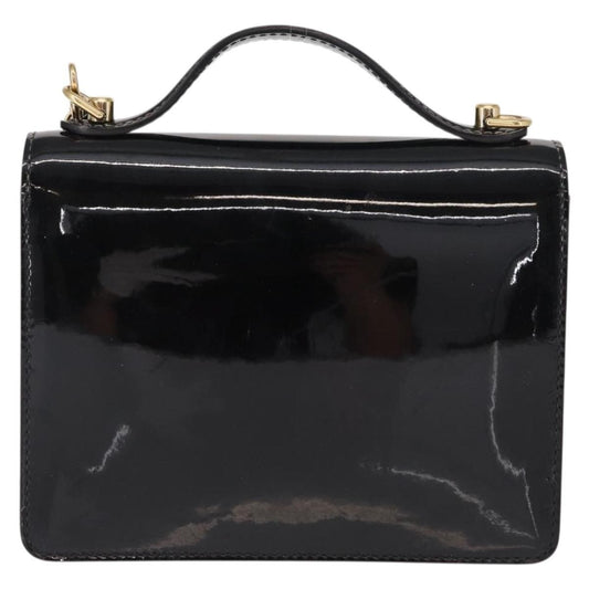 Louis Vuitton Monceau Handbag Vernis, BLACK, PATENT_LEATHER, Handbag