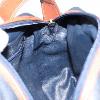 Burberry Vintage Shoulder Bag Leather, NAVY, LEATHER, Shoulder bag