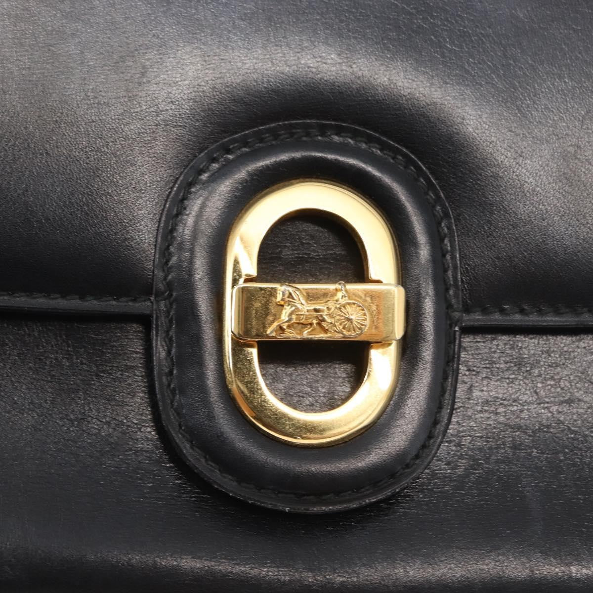 Celine Horse Carriage Shoulder bag Leather, BLACK, LEATHER, Shoulder bag