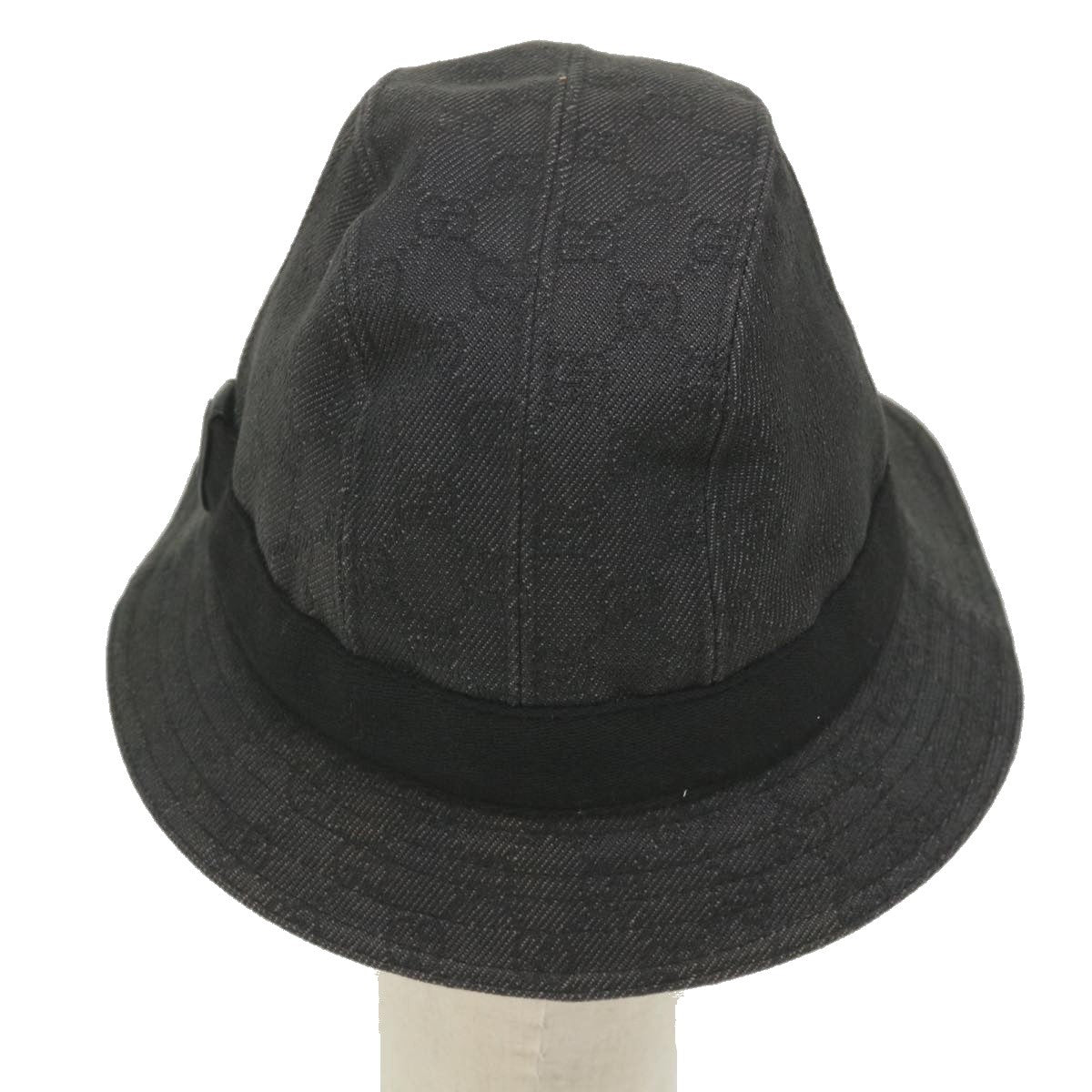 Gucci Sun Hat Canvas, GRAY, CANVAS, Head accessory