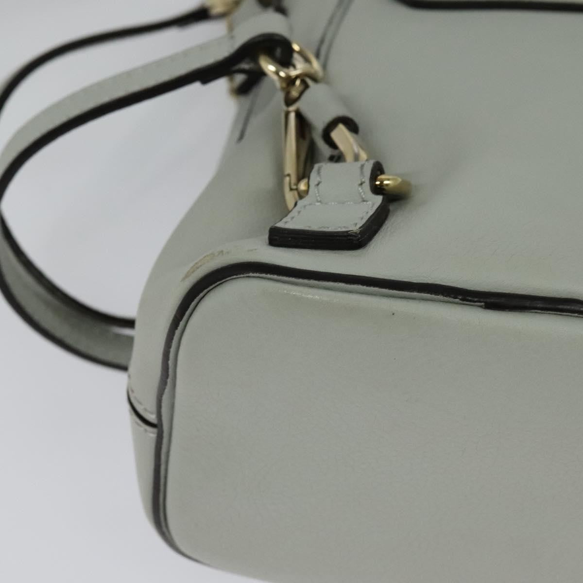 Chloe Faye Backpack Leather and Suede, BLUE, LEATHER, Backpack