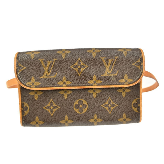 Louis Vuitton Florentine Waist Bag Monogram Canvas, BROWN, CANVAS, Clutche & pouche