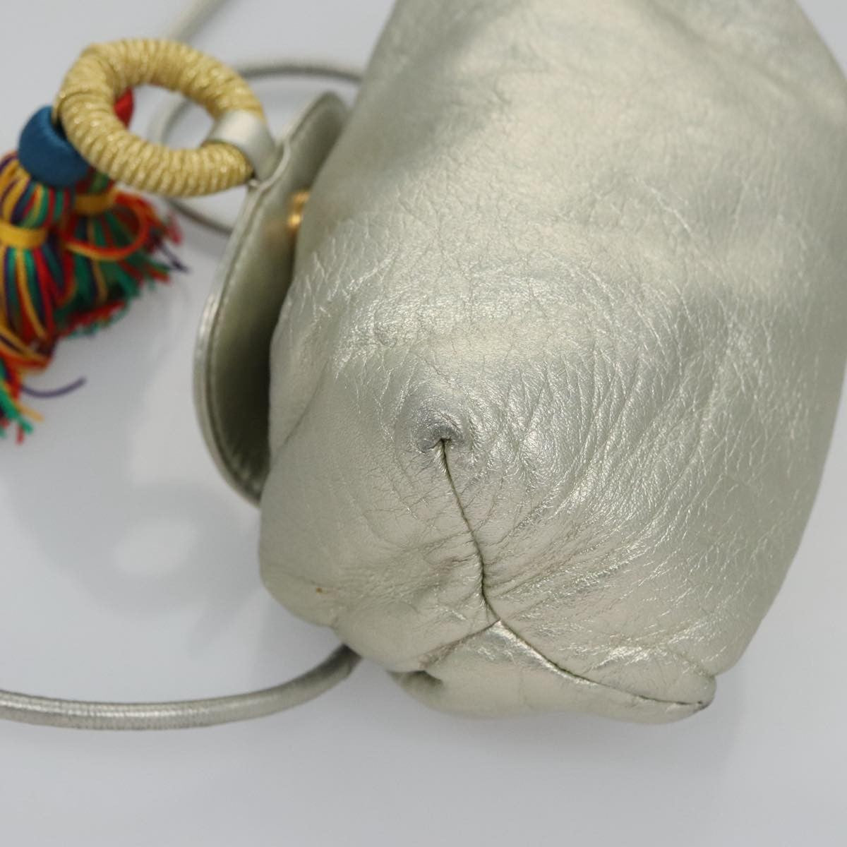 Loewe Vintage Crossbody Leather, SILVER, LEATHER, Shoulder bag